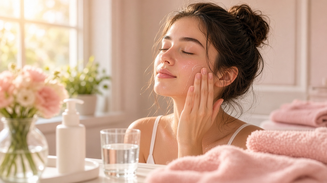 Morning Vitamin C skincare routine for teens — Teen Beauty blog cover
