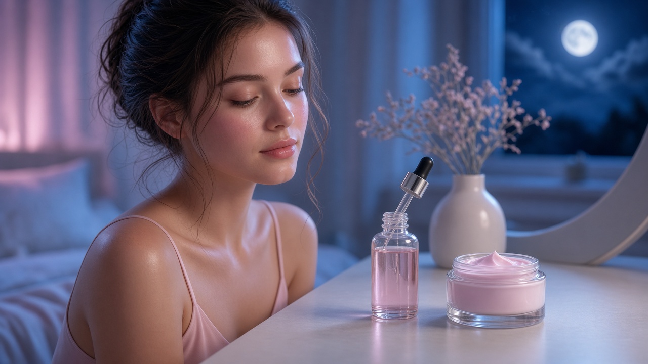 Night skincare routine for glowing skin in Pakistan — Teen Beauty blog cover